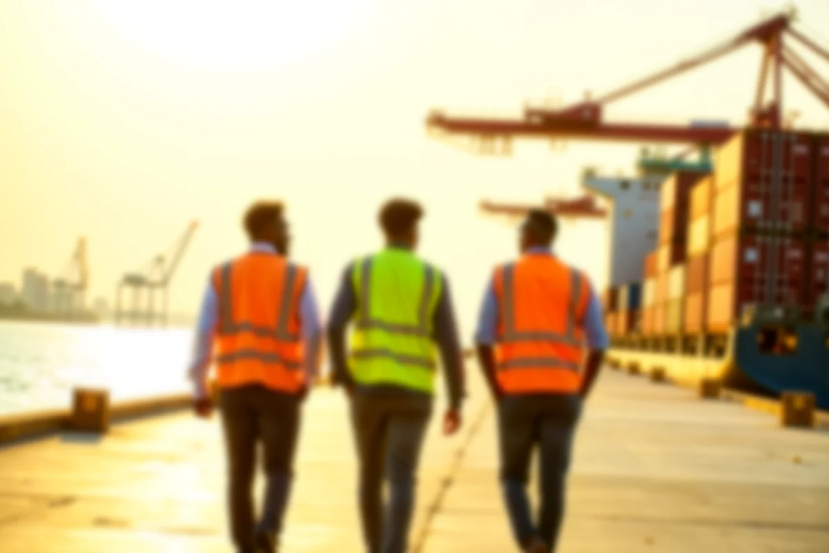 Team at Dar es Salaam port