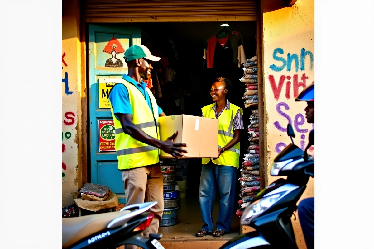 Door-to-door delivery in East Africa